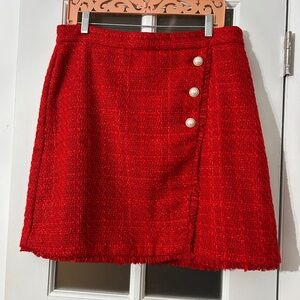 Ann Taylor "Jubilee Red" tweed skirt. Women’s size 10 nwot